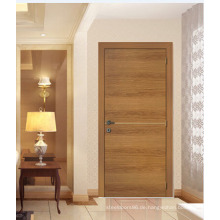 Furnierte Eingangstür der rustikalen Holzart, traditionelle Kiefer Holzfurnier Tür Design